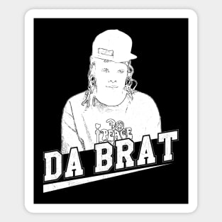 Da Brat // white retro Magnet